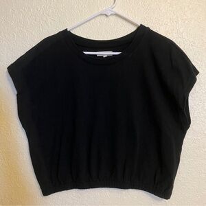 Madewell Black Short Sleeve Top Size XL